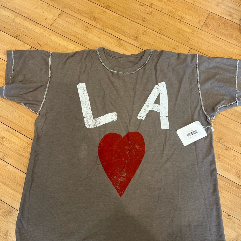 Best Regards Vintage reversible with Red Heart and 'LA' Print
